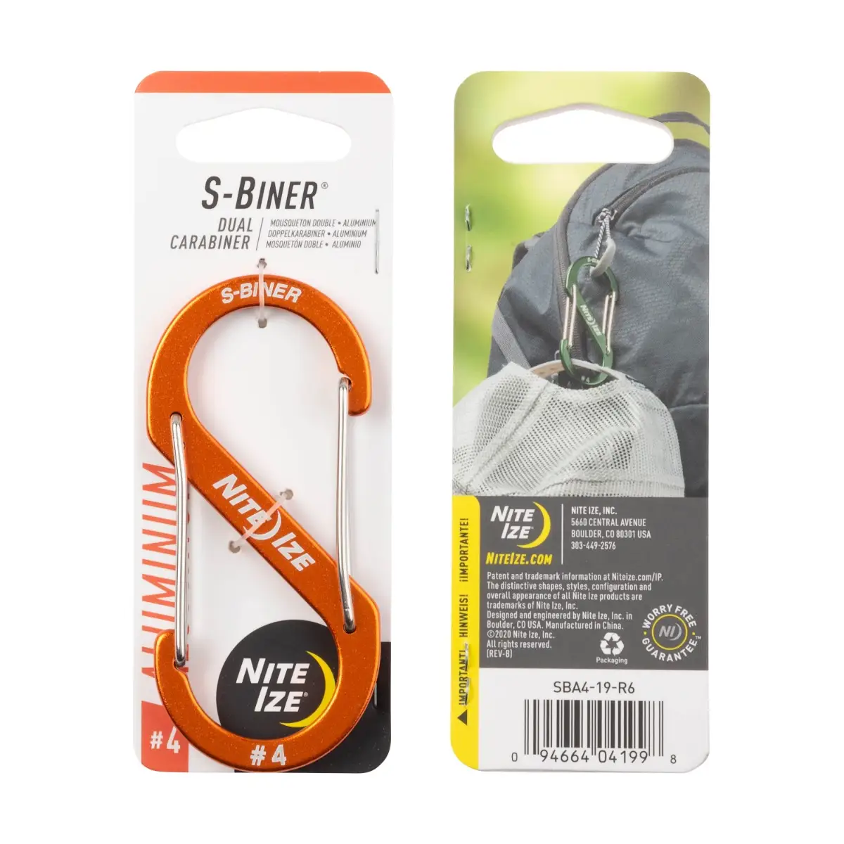 Fast S-BINER 4 ORANGE Green