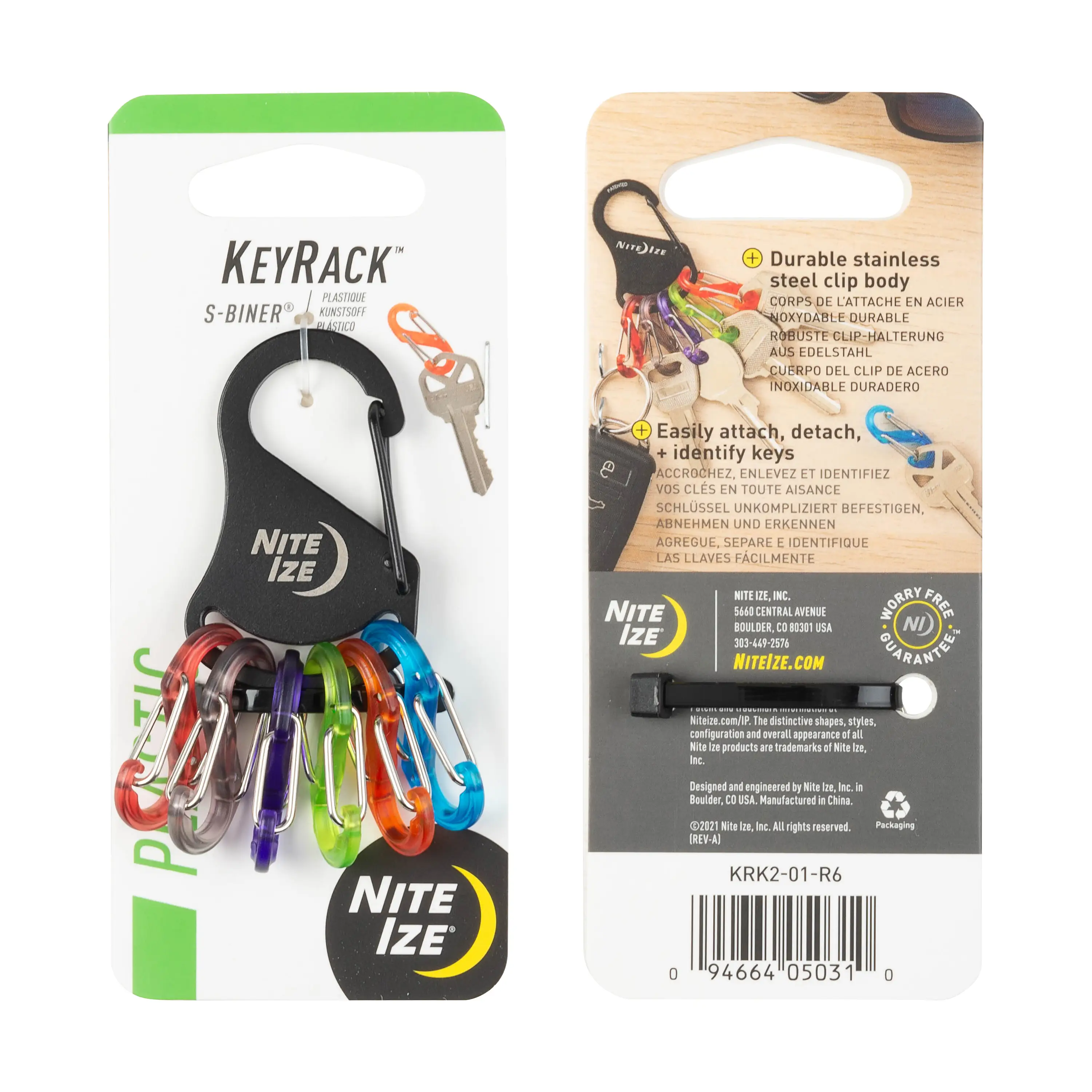 Versatile KEYRACK S-BINER BLK ASSTD Next-Generation