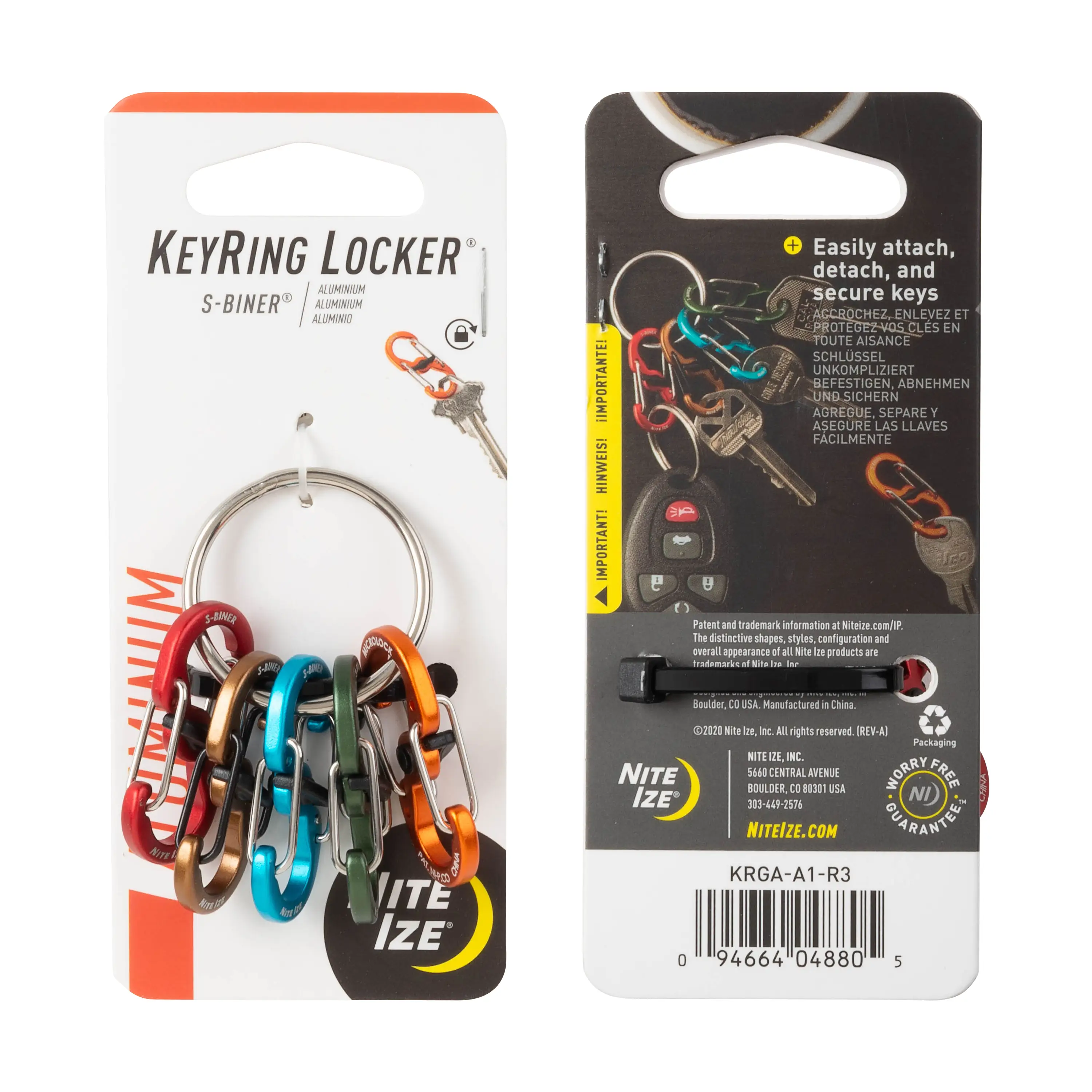 Detailed KEYRING LOCKER S-BINER Sophisticated