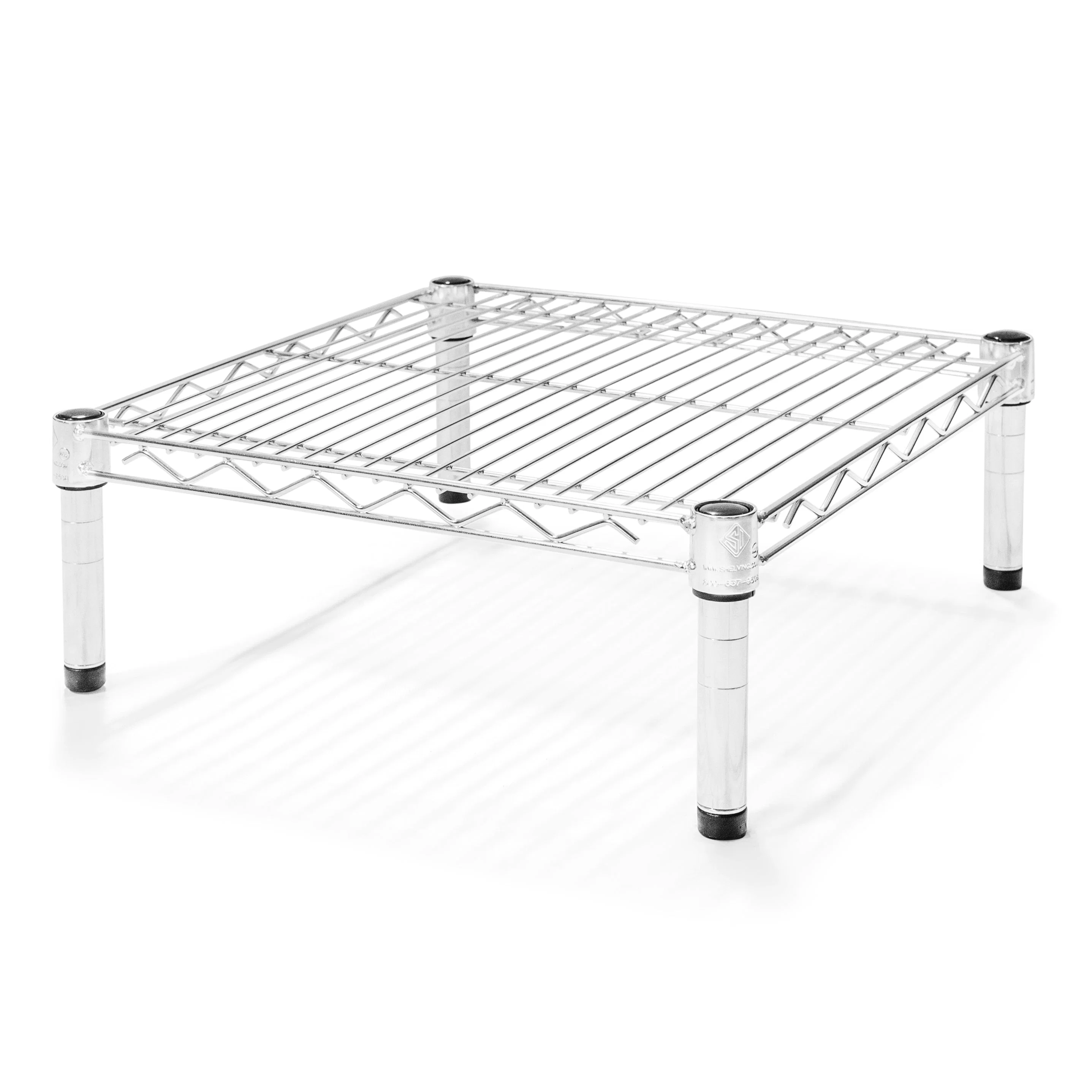 Crafted 24 quot d x 6 quot h Chrome Wire Shelving w 1 Shelf Clean