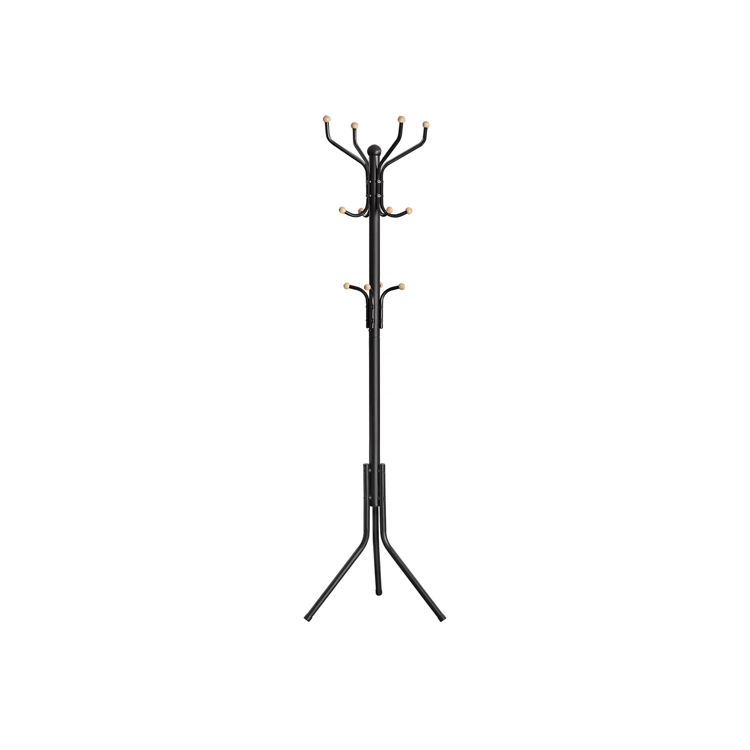 Smooth SONGMICS Black Coat Rack standing with 12 Hooks Responsible