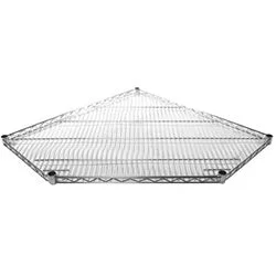 Comfortable Chrome Pentagon Corner Wire Shelf SI-PS1827C Refined