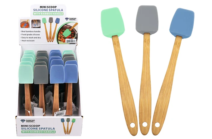 High-End MINI SILICONE BAMBOO SPATULA Unique