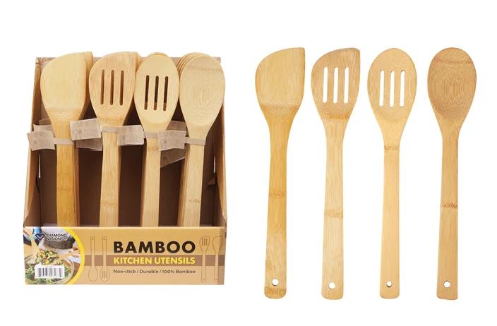 Next-Generation BAMBOO KITCHEN UTENSILS ASSTD Practical