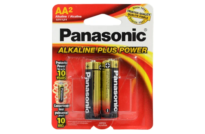 Fast PANASONIC AA BATTERIES 2PK Versatile