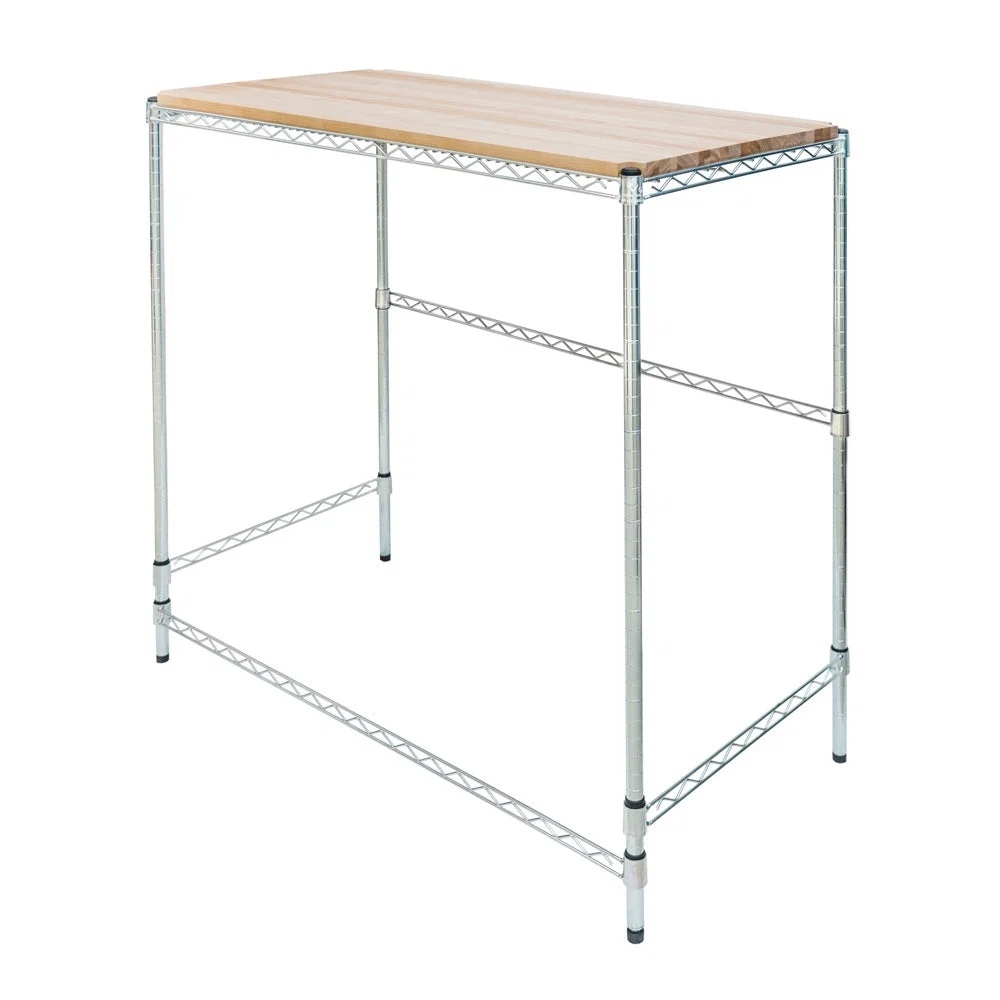 Pure Work Table with Hardwood Top Innovative
