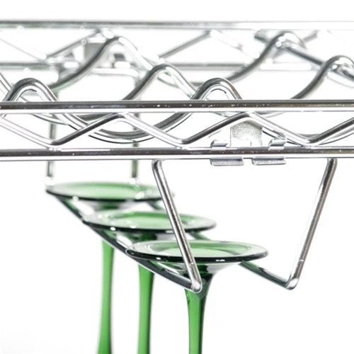 Elegant Stemware Holder for 14 quot d Wire Shelves SI-WBSGH14C Practical