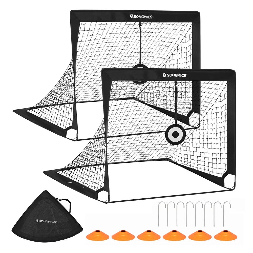 Eco-Friendly SONGMICS Kids Soccer Goal Set of 2 High-End