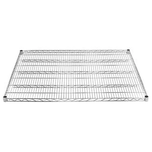 Traditional 36 quot d Chrome Wire Shelves Prestigious