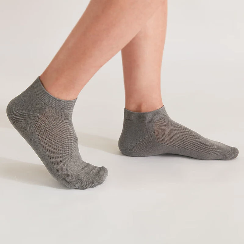 Genuine MEN SOCKS ANKLE GY Prestigious