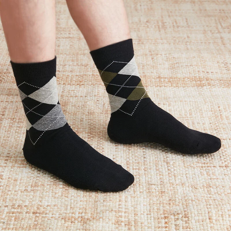 User-Friendly MEN SOCKS DIAMOND BK Natural