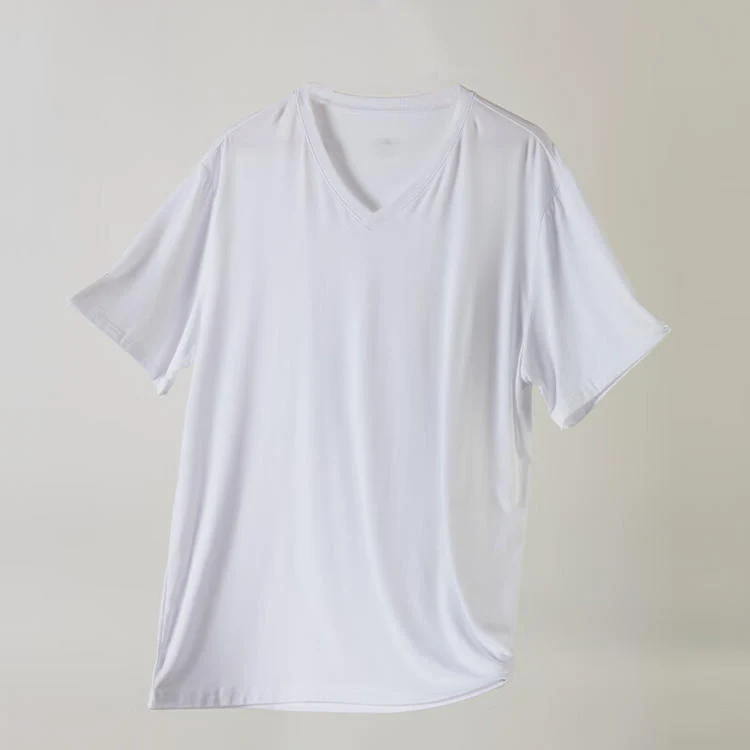 User-Friendly MEN MODAL VNECK SHORT WH XXL High-End