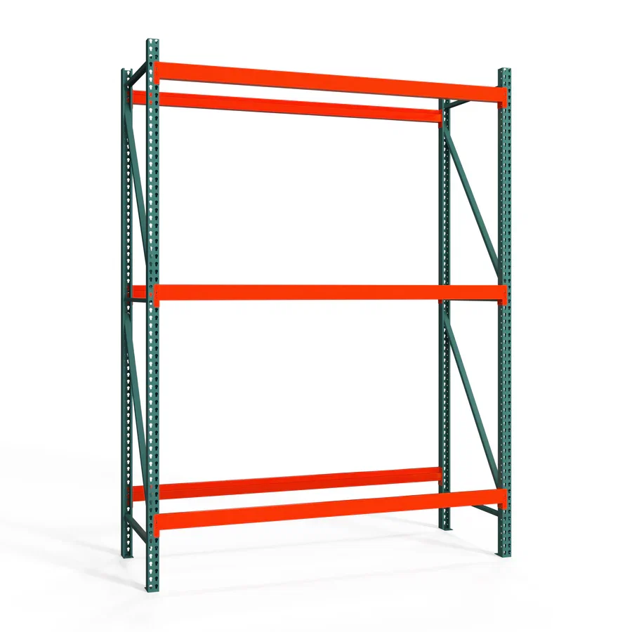 Versatile 3-Tier Teardrop Pallet Rack Starter Units – Standard Duty – 42 quot d x 144 quot h Reusable