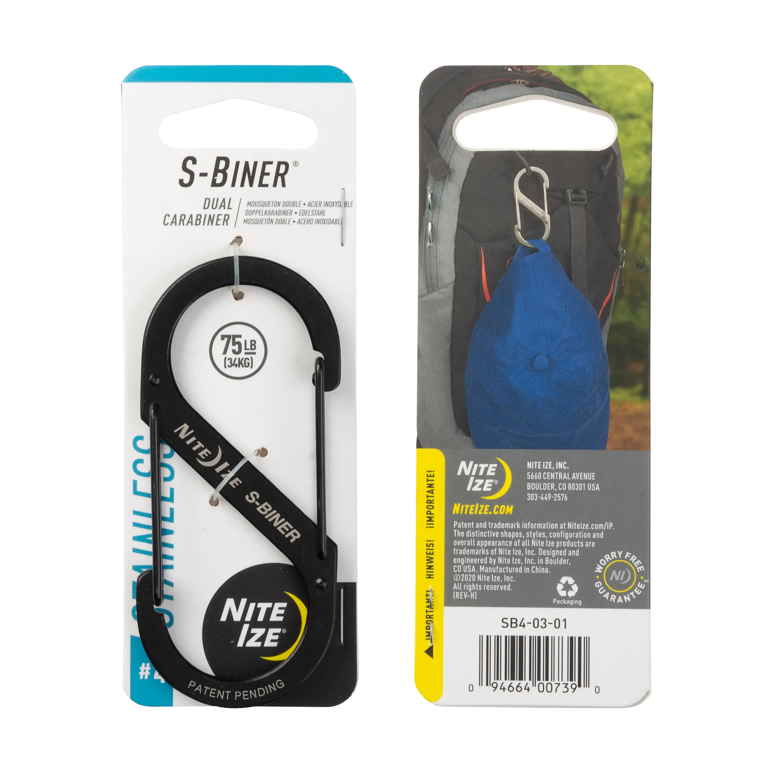 Environmentally Friendly S-BINER 4 BLACK Innovative