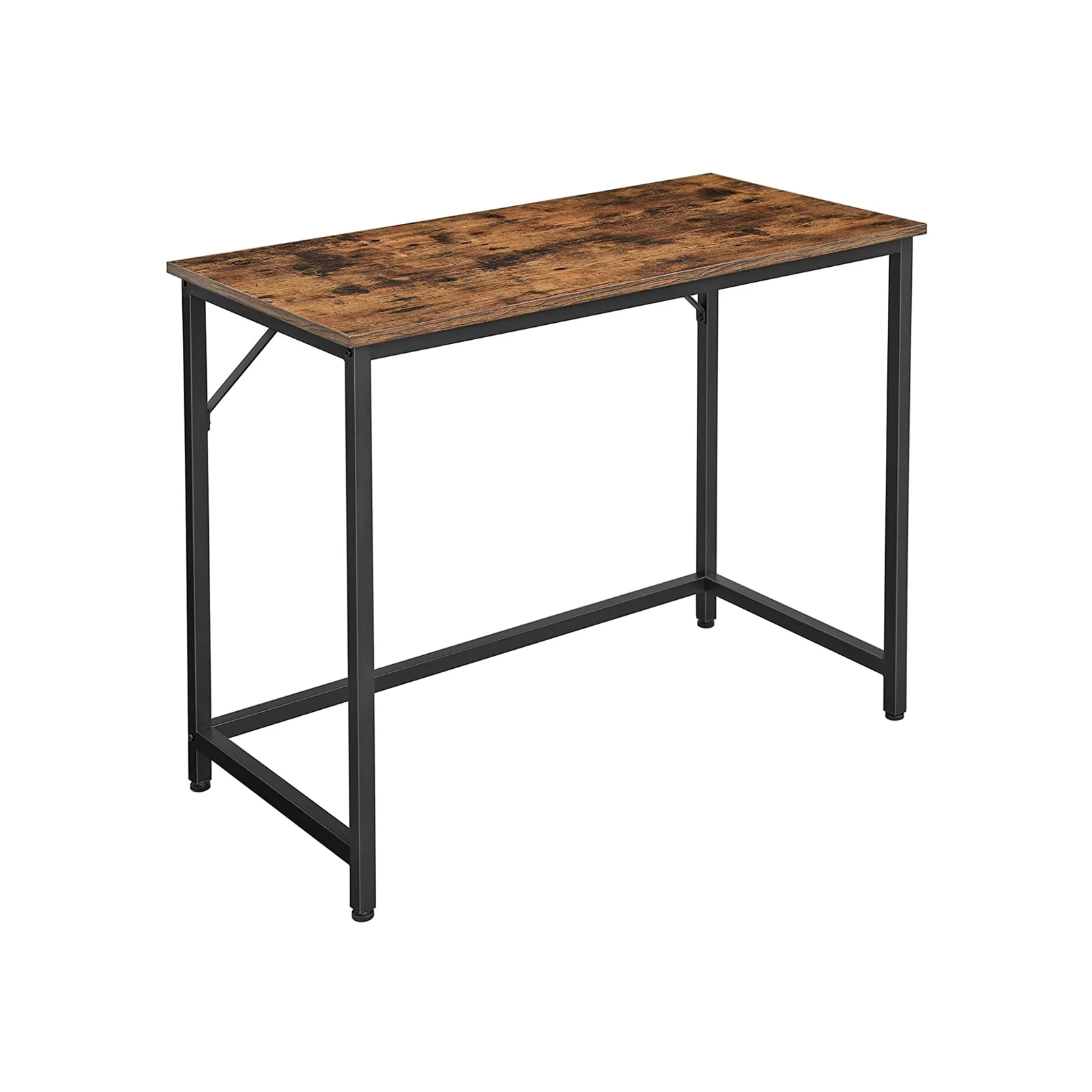 Verified VASAGLE Industrial Brown 39 Inches Writing Desk for Office Traditional