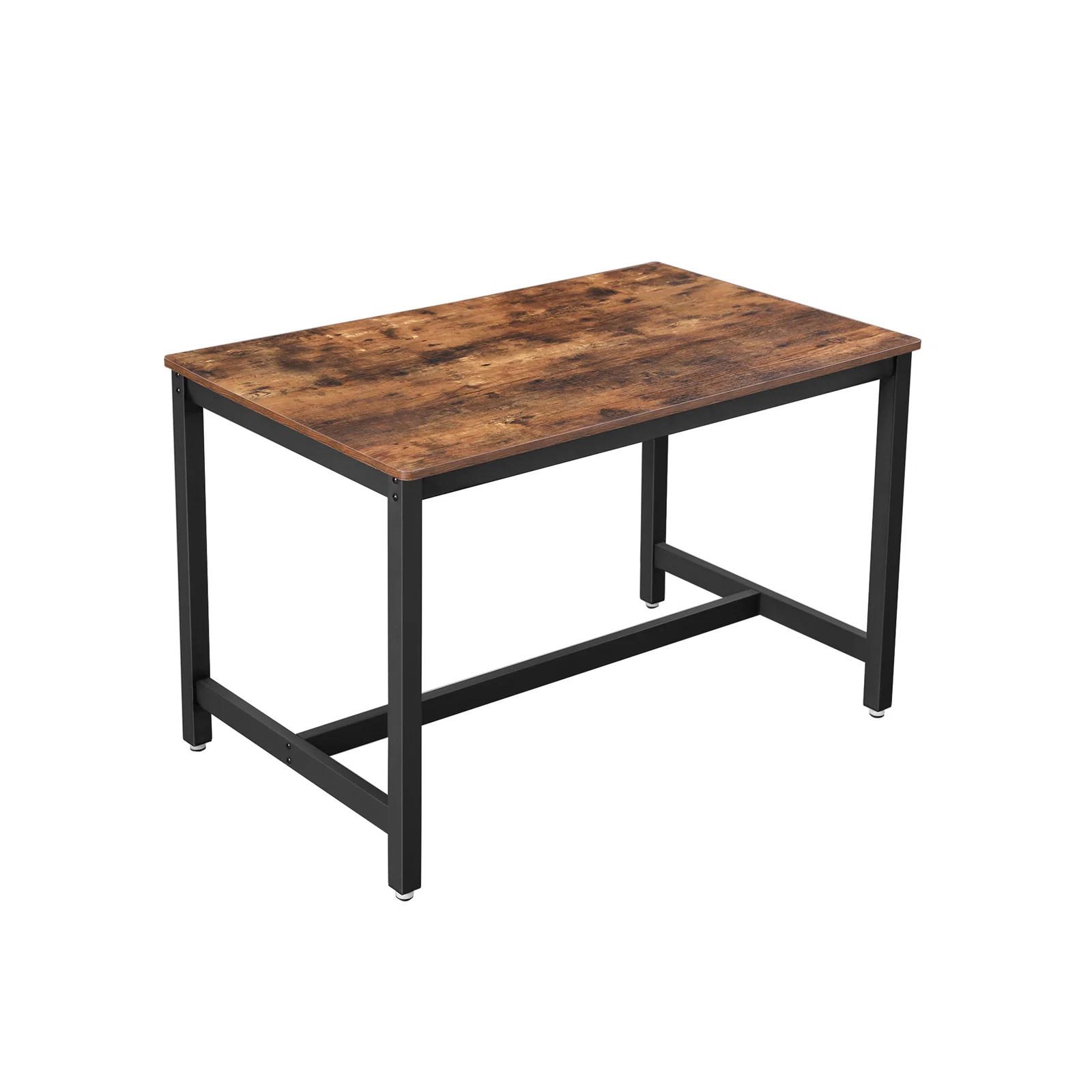 Exceptional VASAGLE Industrial Rustic Brown u0026 Black Dining Table Breathable