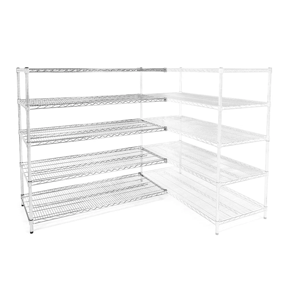 Traditional 21 quot d x 72 quot w Wire Shelving Add-Ons w 5 Shelves Artisan