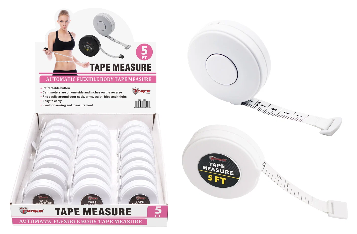 Versatile FLEX TAPE MEASURE 5 39 WHITE Carefully Designed