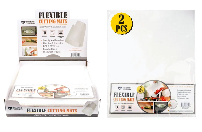 Long-Lasting FLEXIBLE CUTTING MATS 2 PK Elegant