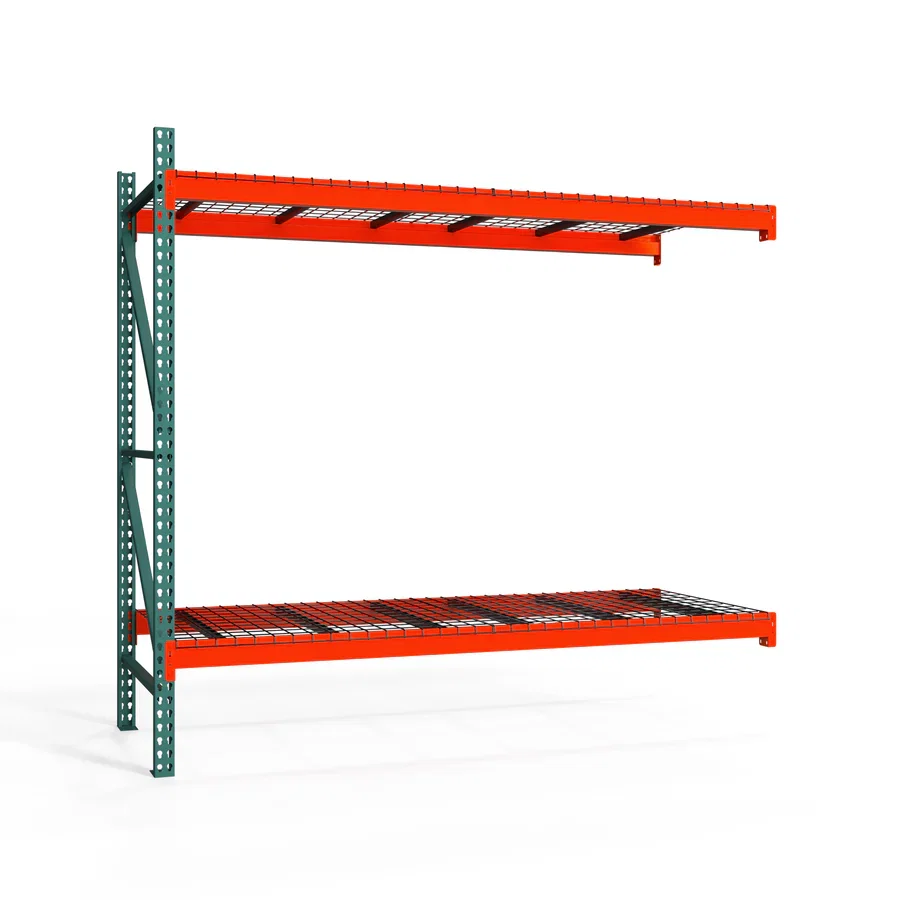 Artisan 2-Tier Teardrop Pallet Rack Add-On Units w Wire Decking – 36 quot d x 120 quot h Stylish