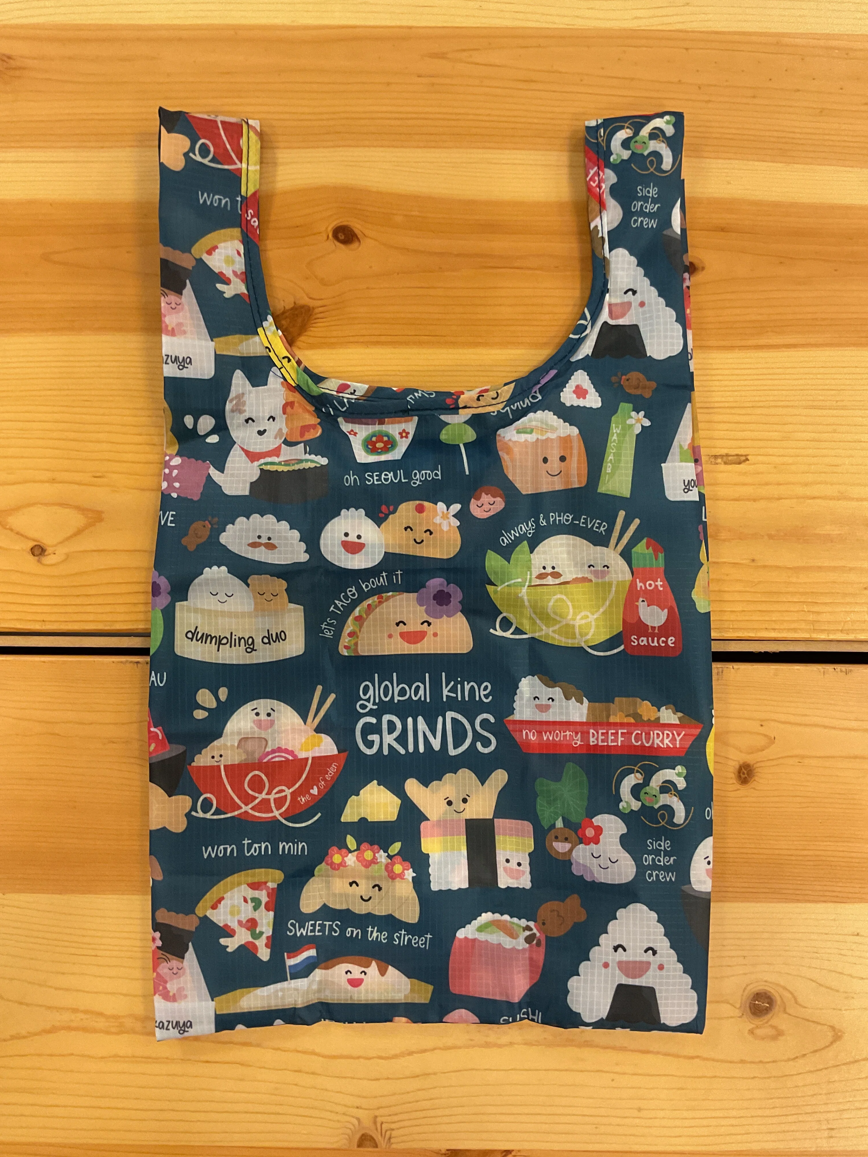 Original EDEN SMALL TOTE GLOBAL KINE GRINDS NAVY Effective