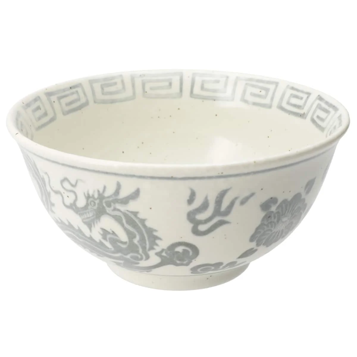 Professional Ryuho Ramen Bowl 18cm White Smooth