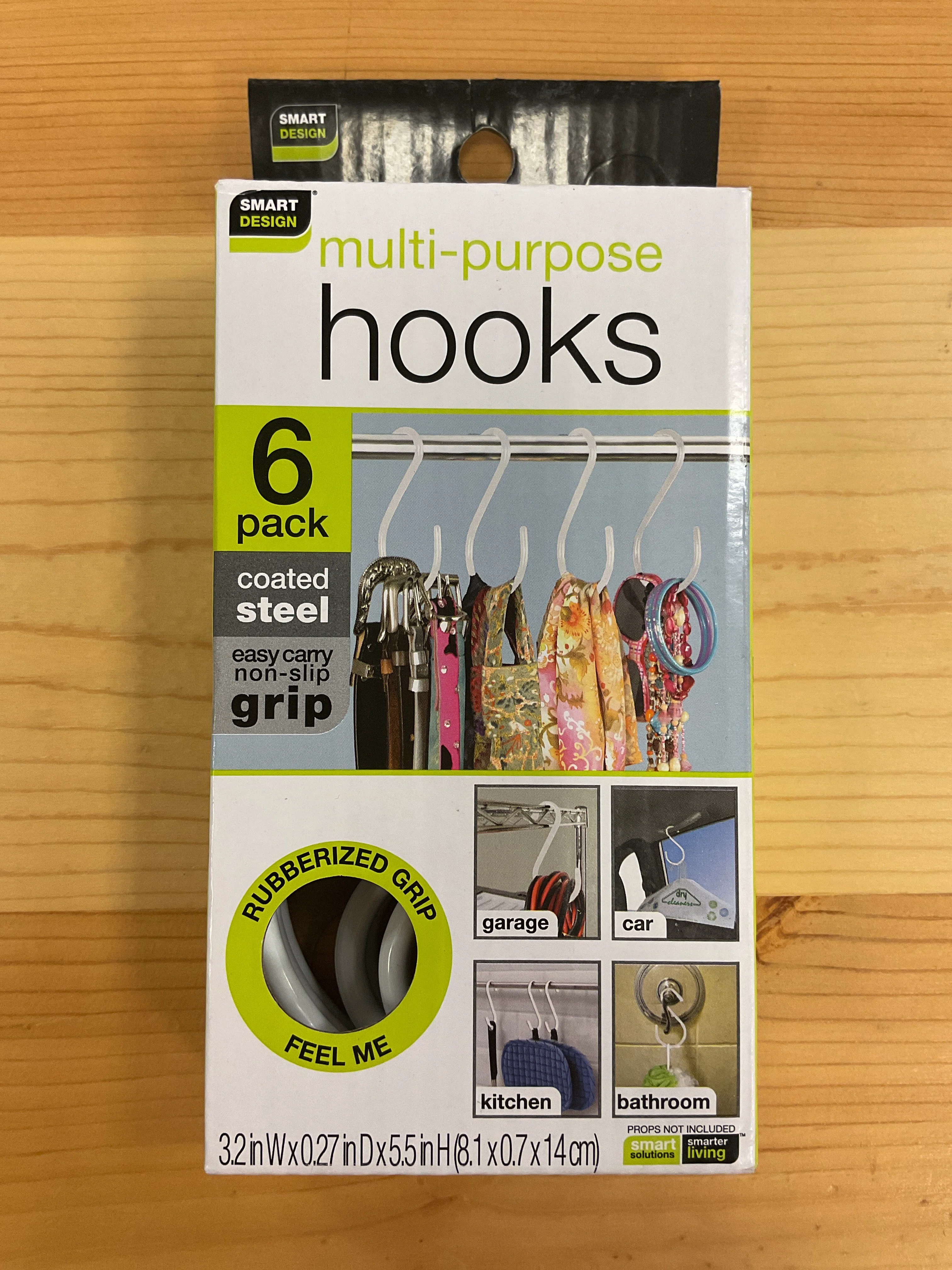 World-Class S HOOK STEEL WHITE 6PK Classic