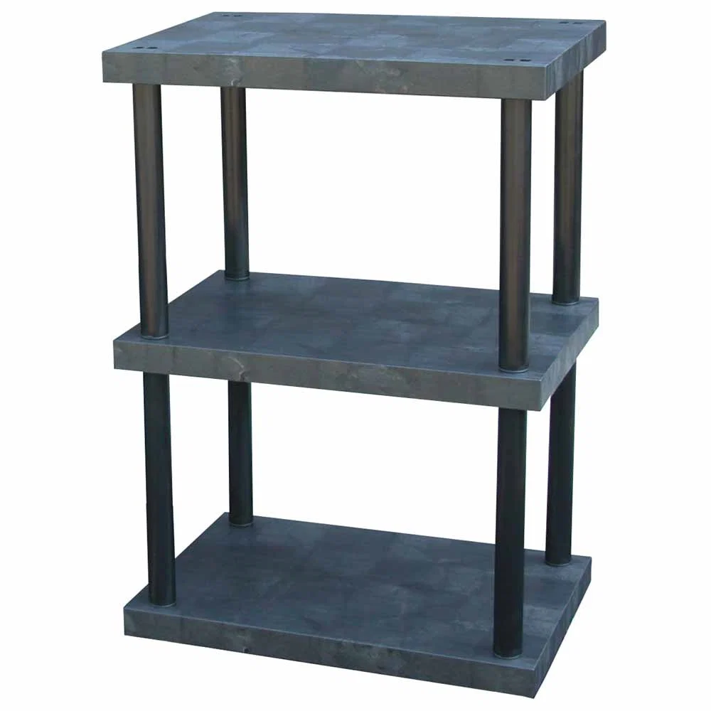 Relaxed DuraShelf Solid Top 36 quot w x 51 quot h 3-Shelf System Practical