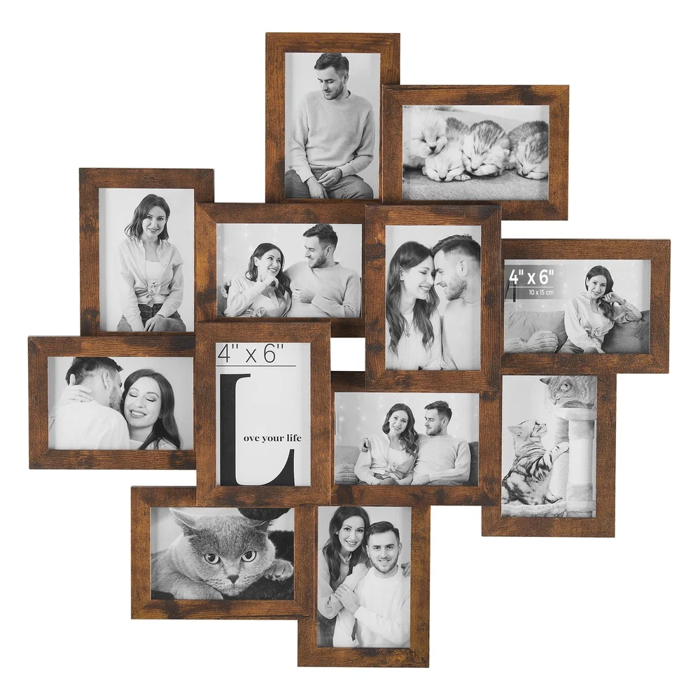 Luxury SONGMICS 4×6 Collage Picture Frames for 12 Pictures Powerful