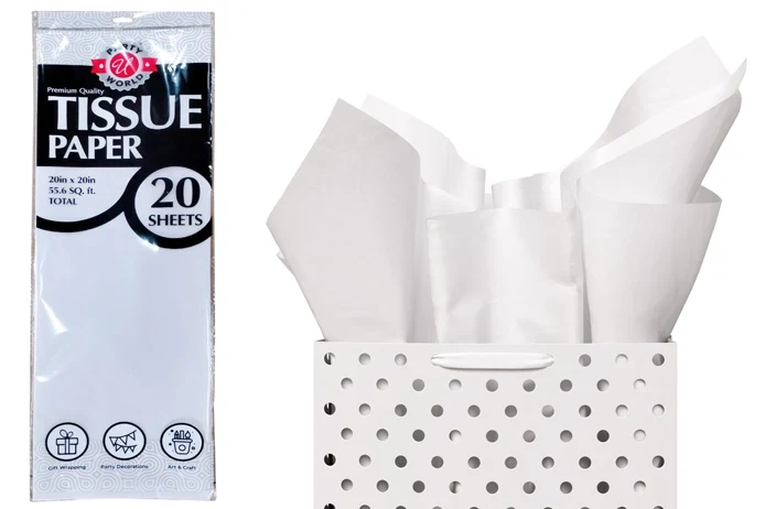 Effective TISSUE PAPER WHITE 20CT Casual
