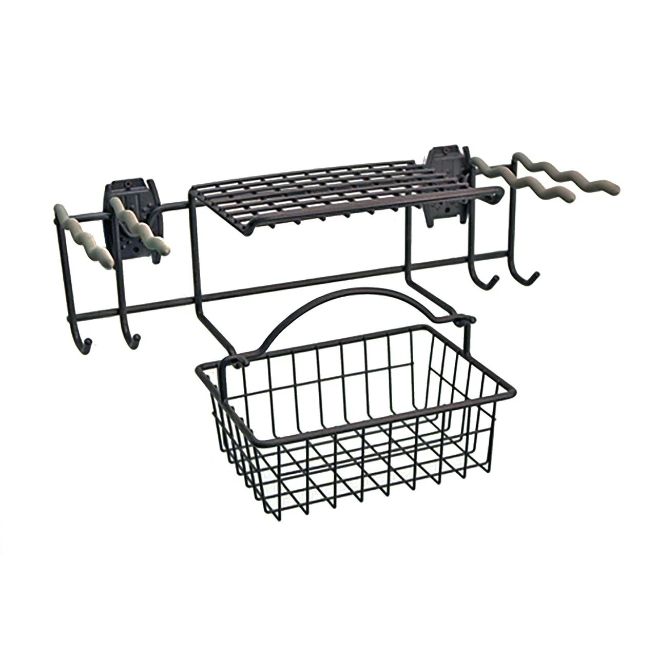 Classic Garden Rack with Basket – Granite Elegant