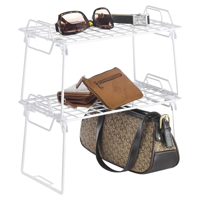 Verified WHITE STACKABLE SHELF 7X12.38X7 Professional