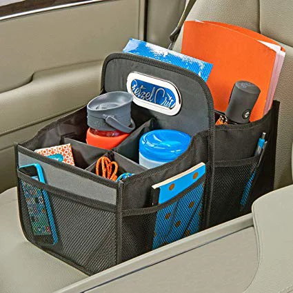 Long-Lasting PORTABLE SEAT CADDY BLACK GREY Relaxed