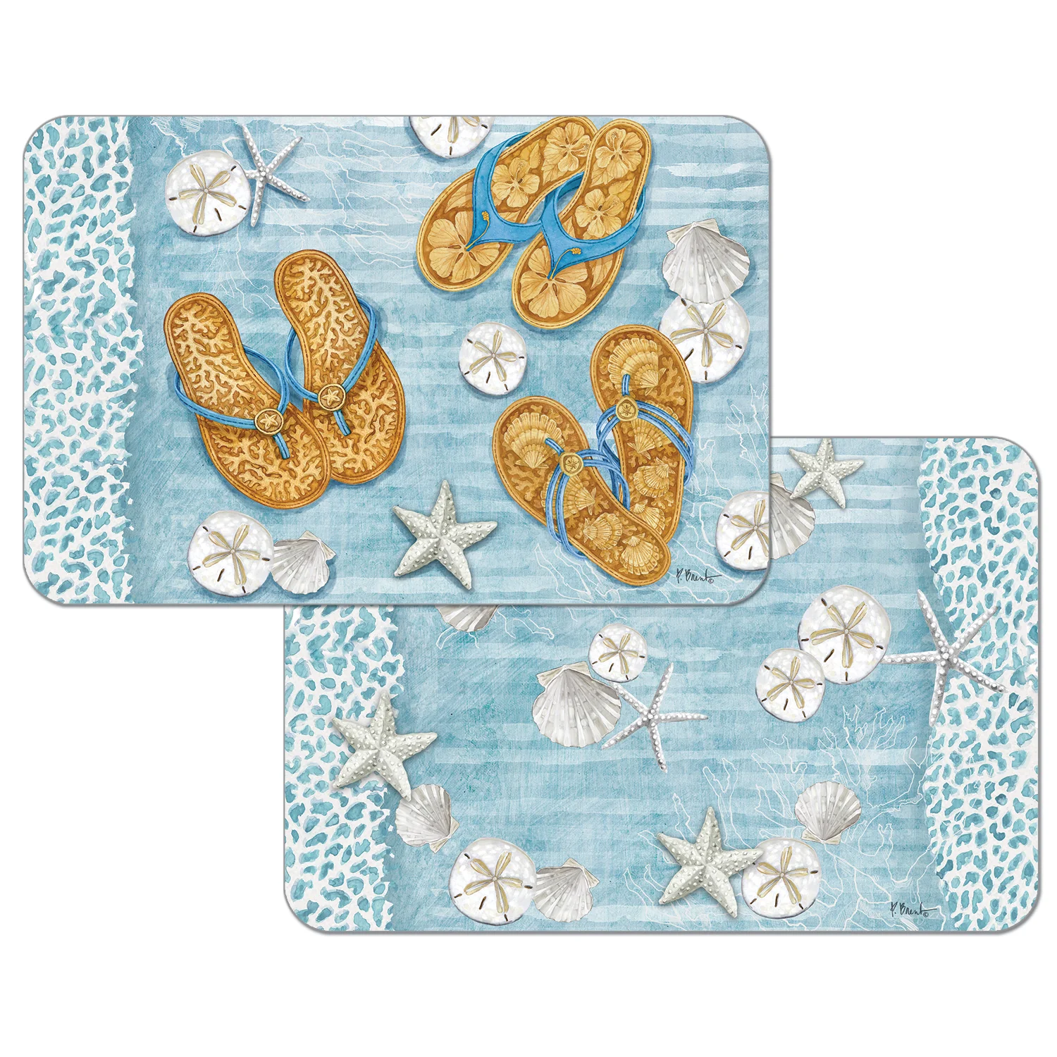 Pure REVERSIBLE PLACEMAT KEY LARGO SANDALS Lightweight