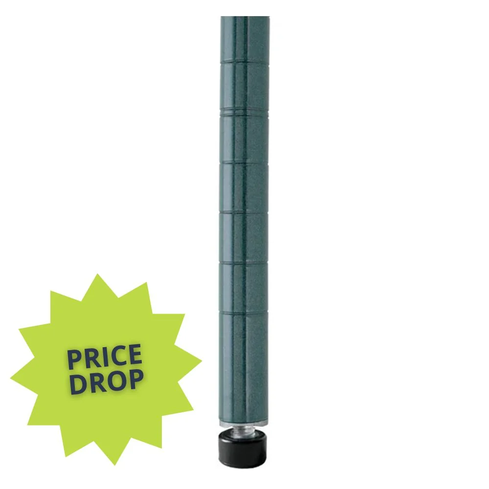 Solid Green Wire Shelving Posts Genuine