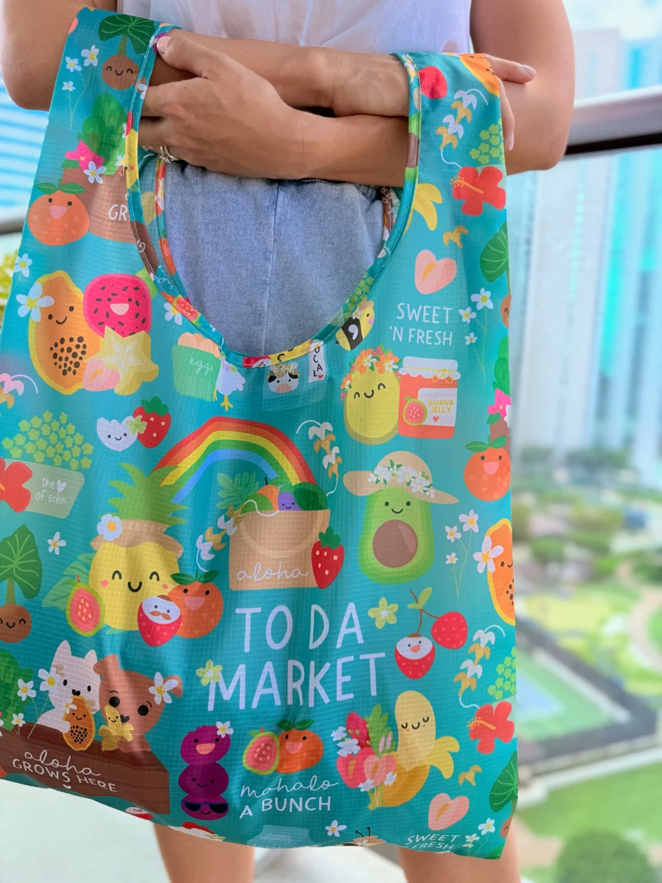 Detailed EDEN MEDIUM TOTE TO DA MARKET Certified