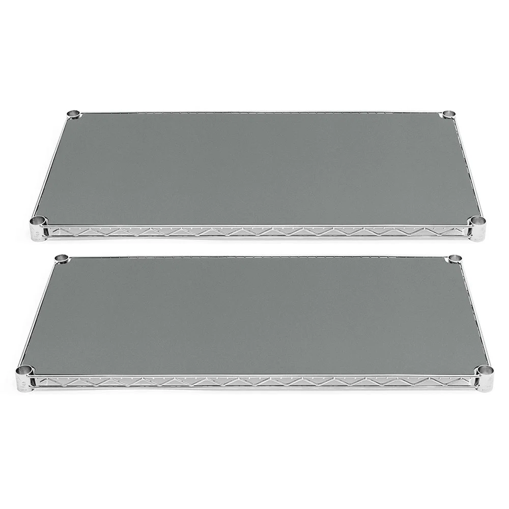 Professional 36 quot d Plastic Wire Shelf Liners 2-Pack – Dark Gray Sustainable