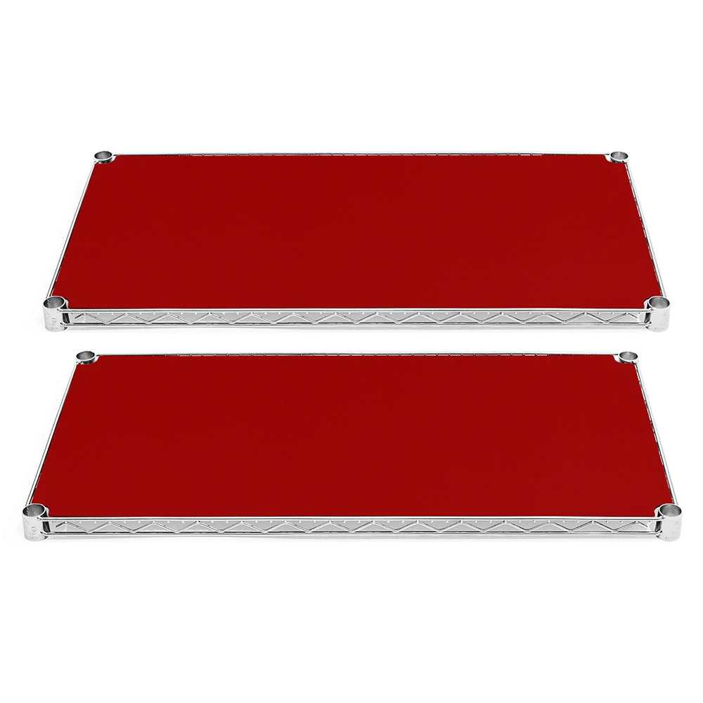 Official 36 quot d Plastic Wire Shelf Liners 2-Pack – Red Premium Material