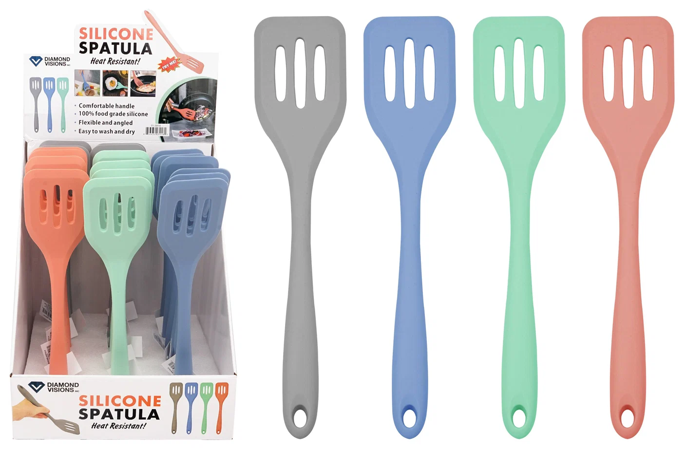 Specialty SILICONE TURNER SPATULA Easy-to-Use