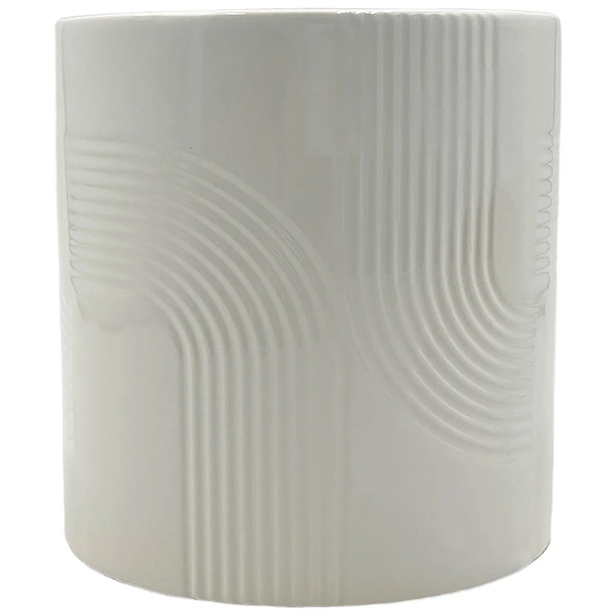 Modern MCARR POT GLOSSY WHITE 6 quot Durable