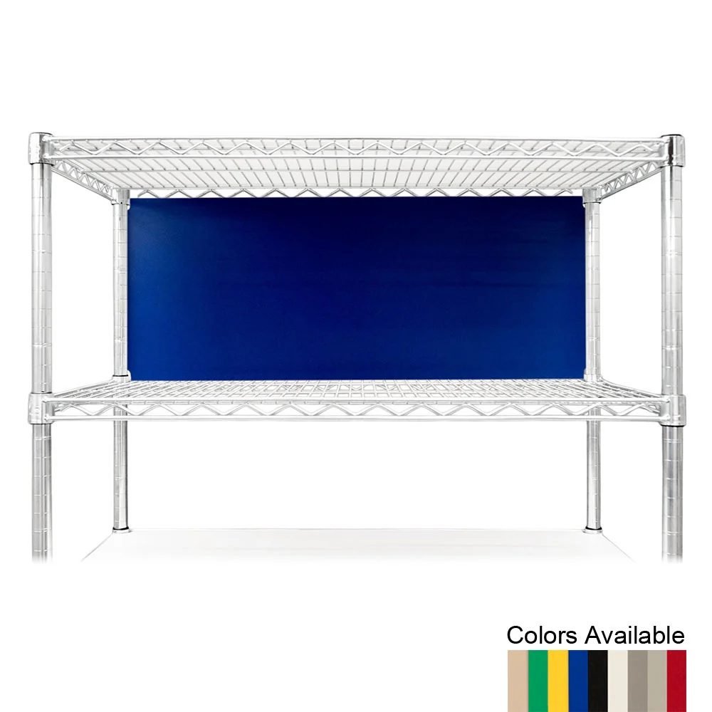 Smart 72 quot w x 16 quot h Wire Shelving Back Panels Reusable