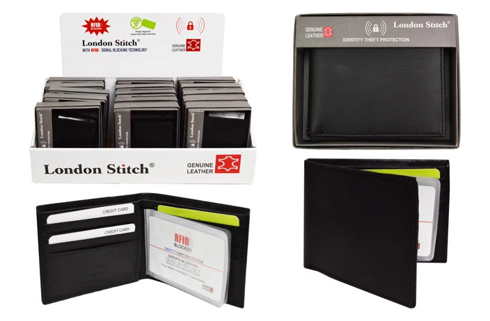 Original RFID LEATHER WALLET MEN 39 S Consistent