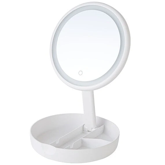 Crafted LED MIRROR WITH ACCESSORY STORAGE YPML-001 Genuine