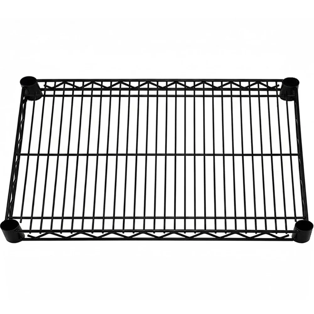 Durable 21 quot d Black Wire Shelves High-Quality