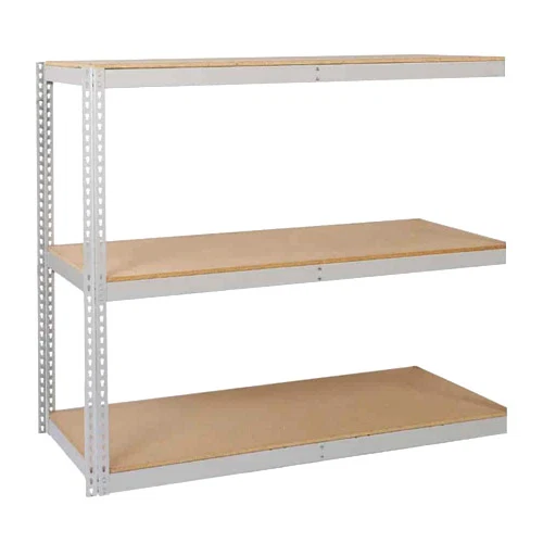 Smart Lyon 12 quot d 3-Shelf Heavy-Duty Boltless Add-On Units – Gray Modern