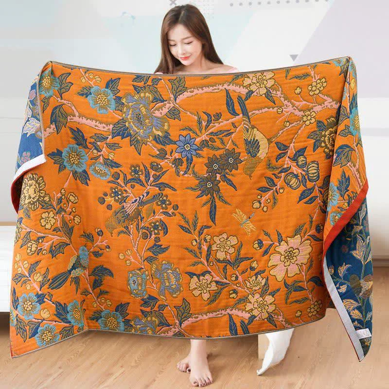 Advanced Ownkoti Bright Color Hibiscus Reversible Bath Towel Authentic