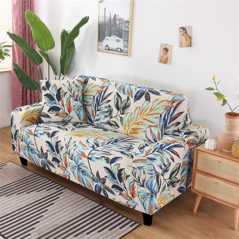 Original Design Ownkoti Forest Leaf Sofa Cover with One Pillowcase Soft