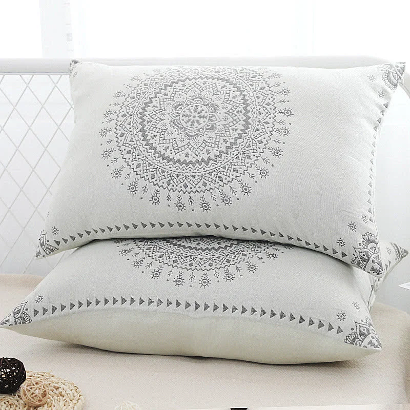 Flexible Ownkoti Mandala Soft Cotton Gauze Pillowcases 2pcs Excellent