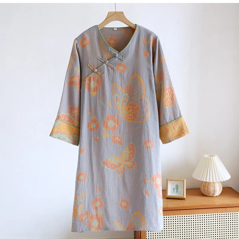 Practical Ownkoti Pure Cotton Elegant Butterfly amp Flower Nightdress Consistent