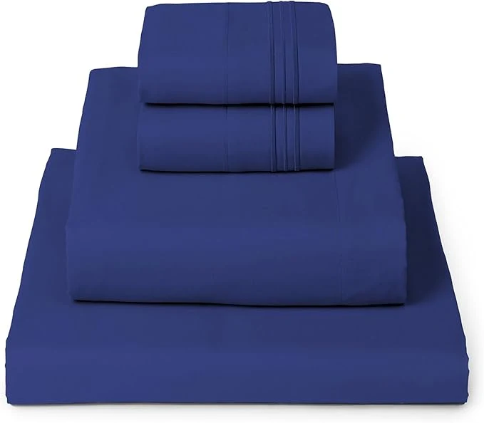 Elegant Mellanni Full Sheets Set – 4 PC Iconic Collection Bedding – Hotel Luxury Extra Soft Cooling Bed Sheets – Wrinkle Fade Stain Resistant Full Royal Blue Long-Lasting